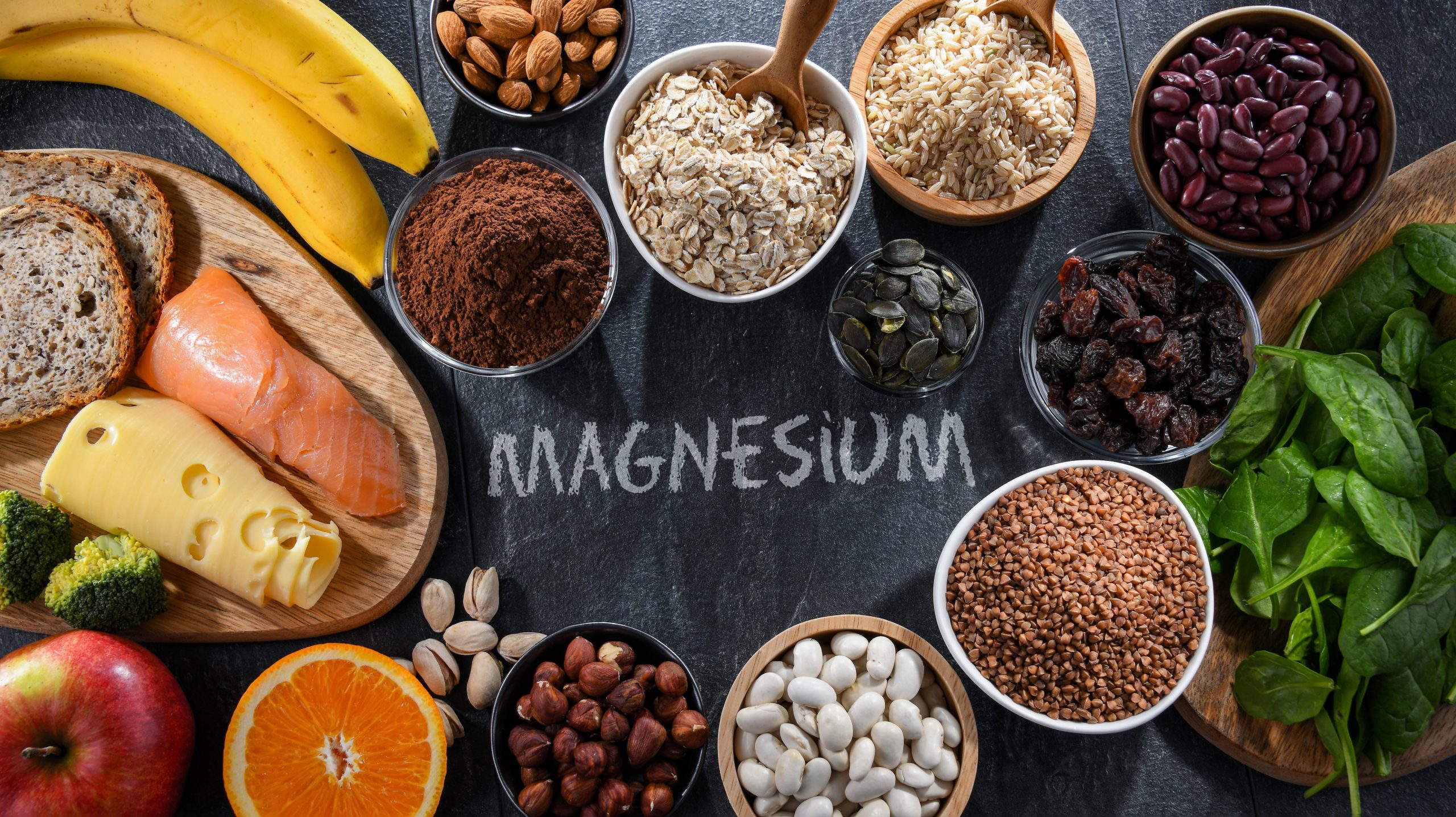magnesium from food or supplements having health benefits