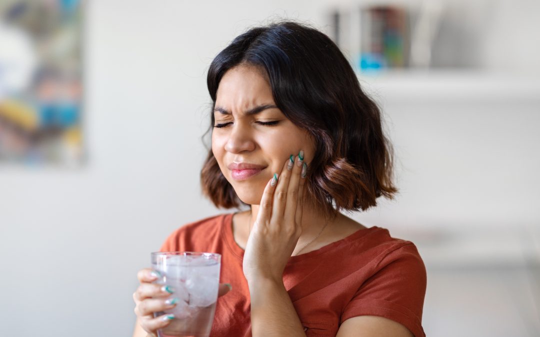 woman suffering from poor oral health