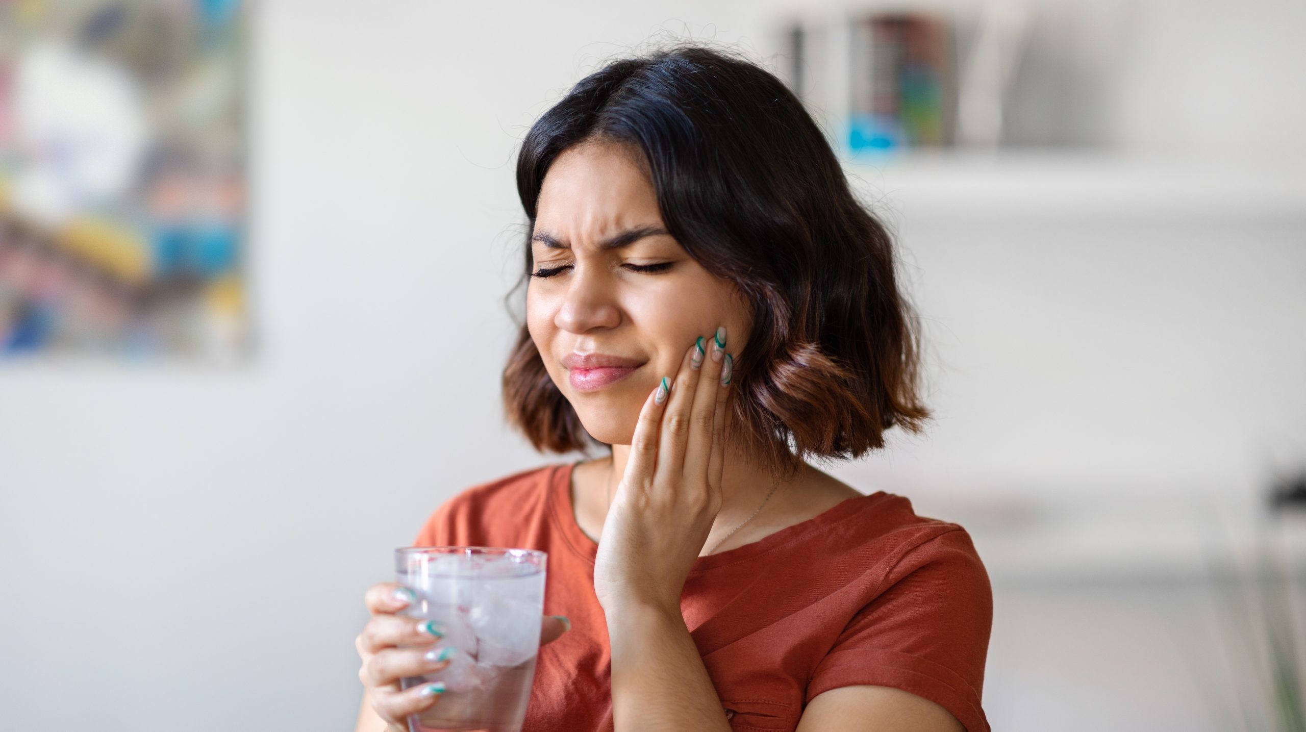 woman suffering from poor oral health